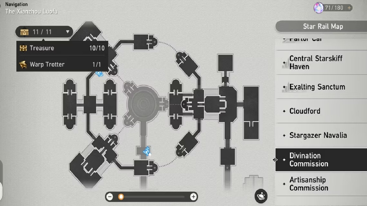 Honkai Star Rail Artisanship Commission Chest, Warp Trotter Divination Locations