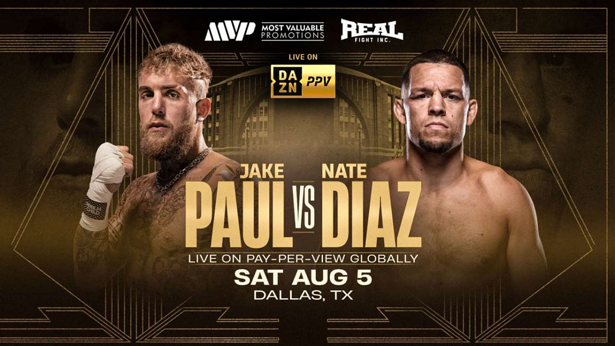 Nate Diaz vs Jake Paul