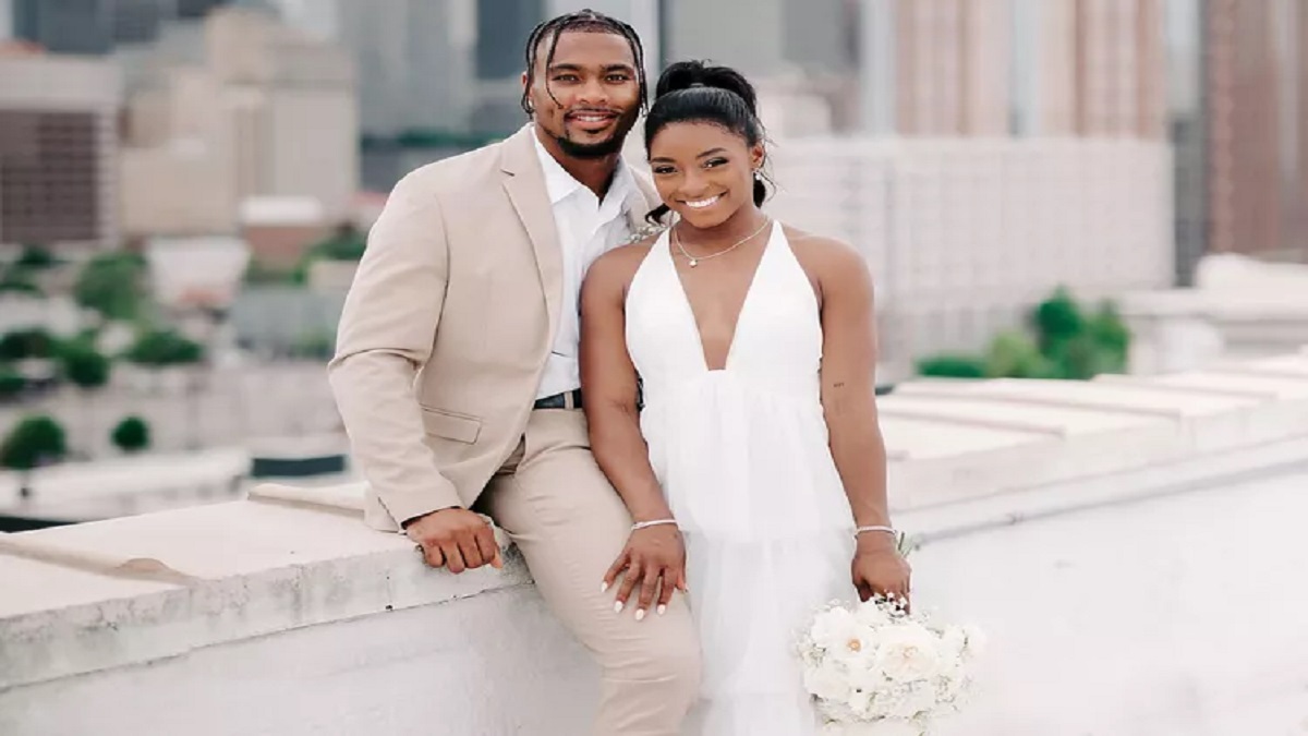 Simone Biles and Jonathan Owens Wedding Photos